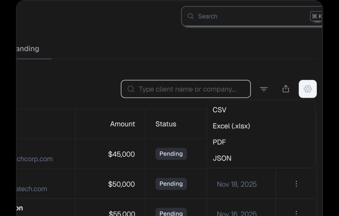 Export & Share Anytime